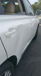 white car mobile dent repair Monterey